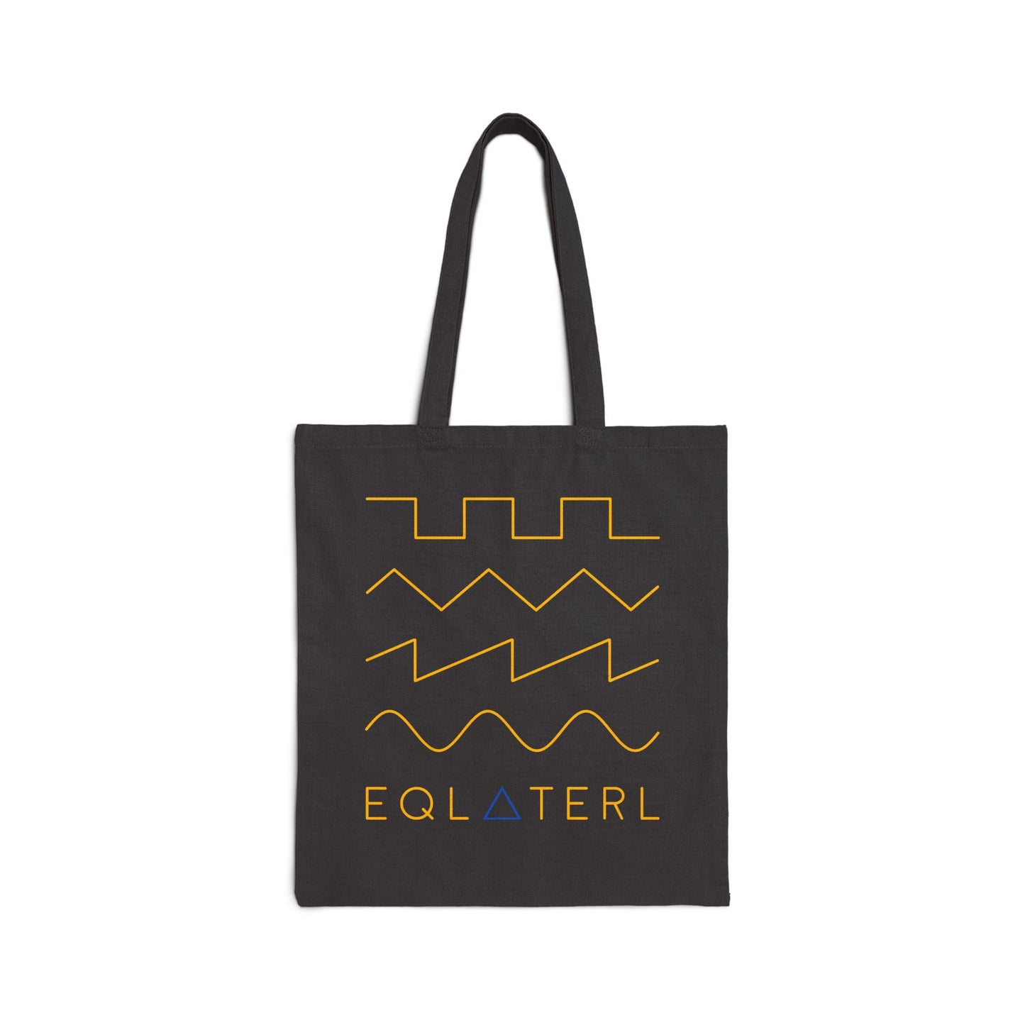 EQLaterl Waveforms Cotton Canvas Tote Bag